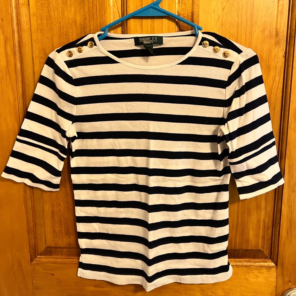 Ralph Lauren 3/4 Sleeve Top